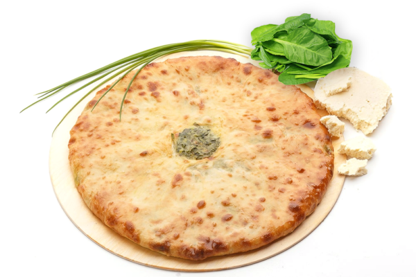 Пирог с осетинским сыром и шпинатом — Сахараджын